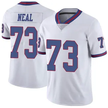 Nike Evan Neal Men's Limited New York Giants White Color Rush Jersey