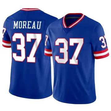 Nike Fabian Moreau Men's Limited New York Giants Classic Vapor Jersey