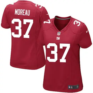 Nike Fabian Moreau Women's Game New York Giants Red Alternate Jersey