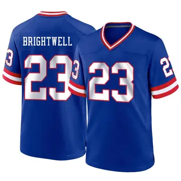 Nike Gary Brightwell Men's Game New York Giants Royal Classic Jersey