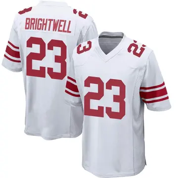 Nike Gary Brightwell Men's Game New York Giants White Jersey