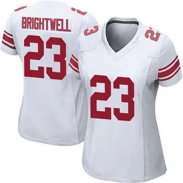 Nike Gary Brightwell Women's Game New York Giants White Jersey