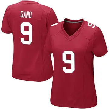 Nike Graham Gano Women's Game New York Giants Red Alternate Jersey