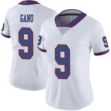 Nike Graham Gano Women's Limited New York Giants White Color Rush Jersey