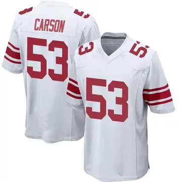 Nike Harry Carson Men's Game New York Giants White Jersey