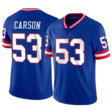 Nike Harry Carson Men's Limited New York Giants Classic Vapor Jersey