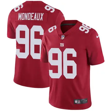 Nike Henry Mondeaux Men's Limited New York Giants Red Alternate Vapor Untouchable Jersey