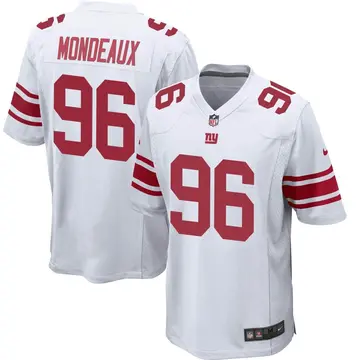Nike Henry Mondeaux Youth Game New York Giants White Jersey