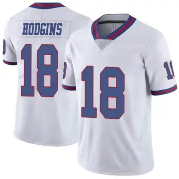 Nike Isaiah Hodgins Youth Limited New York Giants White Color Rush Jersey