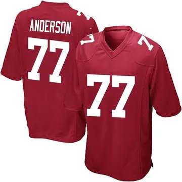 Nike Jack Anderson Men's Game New York Giants Red Alternate Jersey