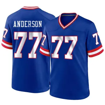 Nike Jack Anderson Men's Game New York Giants Royal Classic Jersey
