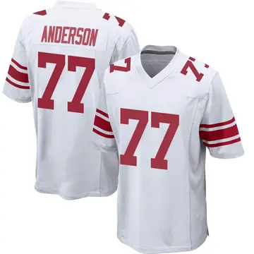 Nike Jack Anderson Men's Game New York Giants White Jersey