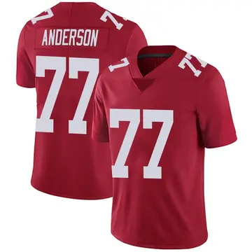 Nike Jack Anderson Men's Limited New York Giants Red Alternate Vapor Untouchable Jersey