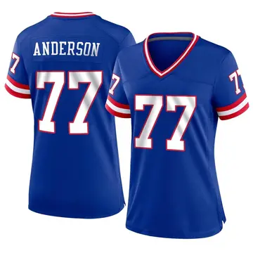 Nike Jack Anderson Women's Game New York Giants Royal Classic Jersey