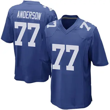 Nike Jack Anderson Youth Game New York Giants Royal Team Color Jersey