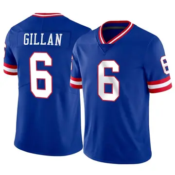 Nike Jamie Gillan Men's Limited New York Giants Classic Vapor Jersey