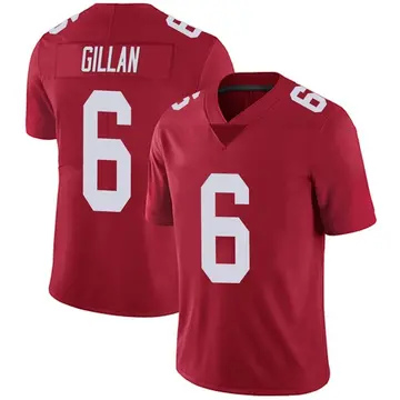 Nike Jamie Gillan Men's Limited New York Giants Red Alternate Vapor Untouchable Jersey