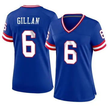 Nike Jamie Gillan Women's Game New York Giants Royal Classic Jersey