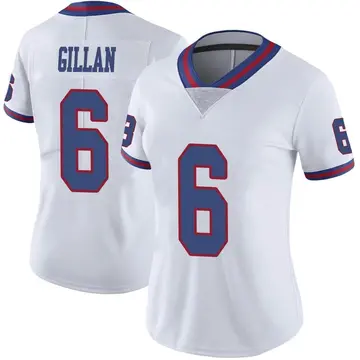 Nike Jamie Gillan Women's Limited New York Giants White Color Rush Jersey