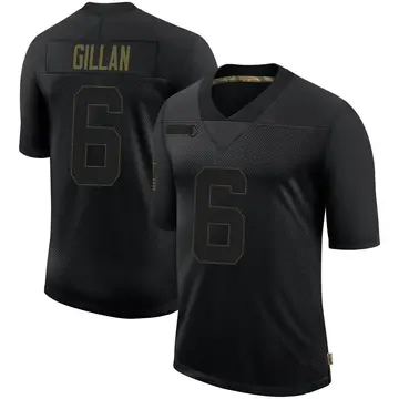 Nike Jamie Gillan Youth Limited New York Giants Black 2020 Salute To Service Retired Jersey