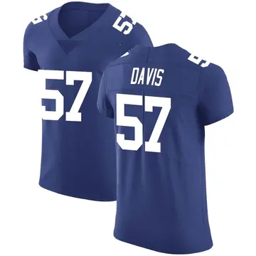 Nike Jarrad Davis Men's Elite New York Giants Royal Team Color Vapor Untouchable Jersey