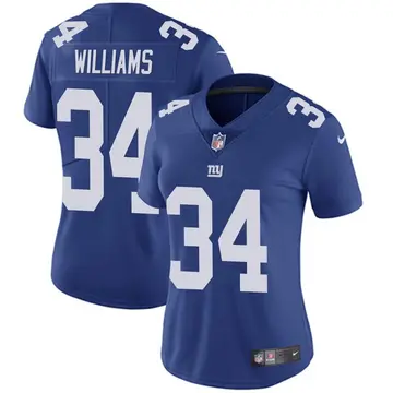 Nike Jarren Williams Women's Limited New York Giants Royal Team Color Vapor Untouchable Jersey