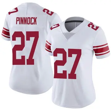 Nike Jason Pinnock Women's Limited New York Giants White Vapor Untouchable Jersey