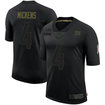 Nike Jaydon Mickens Youth Limited New York Giants Black 2020 Salute To Service Retired Jersey