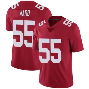 Nike Jihad Ward Men's Limited New York Giants Red Alternate Vapor Untouchable Jersey
