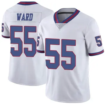 Nike Jihad Ward Men's Limited New York Giants White Color Rush Jersey