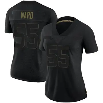Nike Jihad Ward Women's Limited New York Giants Black 2020 Salute To Service Jersey