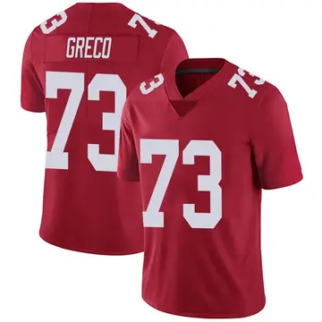 Nike John Greco Men's Limited New York Giants Red Alternate Vapor Untouchable Jersey
