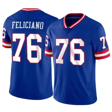 Nike Jon Feliciano Men's Limited New York Giants Classic Vapor Jersey