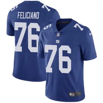 Nike Jon Feliciano Men's Limited New York Giants Royal Team Color Vapor Untouchable Jersey