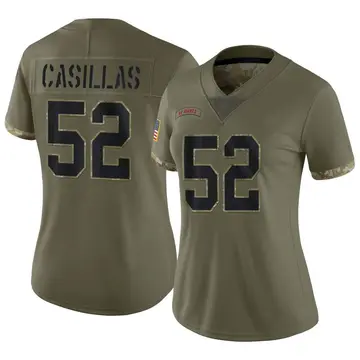Nike Jonathan Casillas Women's Limited New York Giants Olive 2022 Salute To Service Jersey