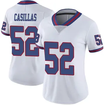 Nike Jonathan Casillas Women's Limited New York Giants White Color Rush Jersey