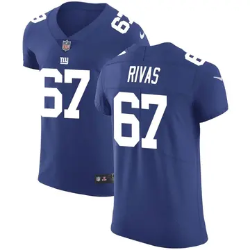 Nike Josh Rivas Men's Elite New York Giants Royal Team Color Vapor Untouchable Jersey