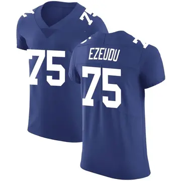 Nike Joshua Ezeudu Men's Elite New York Giants Royal Team Color Vapor Untouchable Jersey