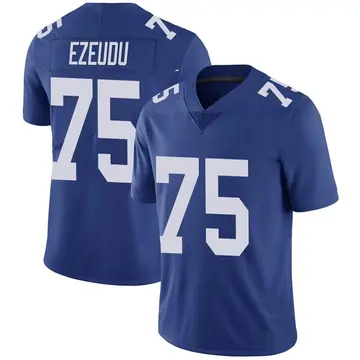Nike Joshua Ezeudu Men's Limited New York Giants Royal Team Color Vapor Untouchable Jersey