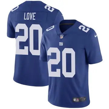 Nike Julian Love Men's Limited New York Giants Royal Team Color Vapor Untouchable Jersey