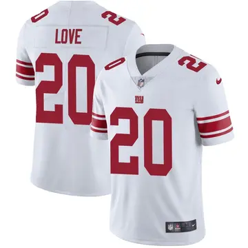 Nike Julian Love Men's Limited New York Giants White Vapor Untouchable Jersey