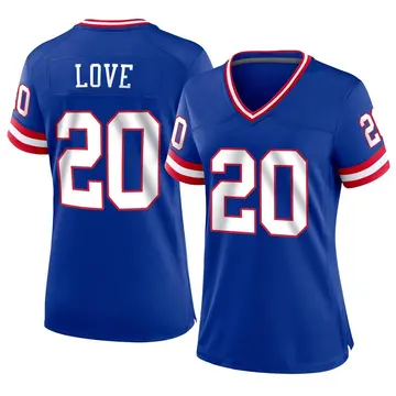 Nike Julian Love Women's Game New York Giants Royal Classic Jersey