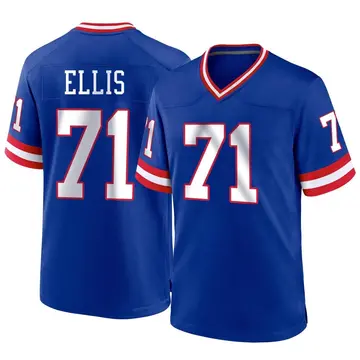 Nike Justin Ellis Men's Game New York Giants Royal Classic Jersey