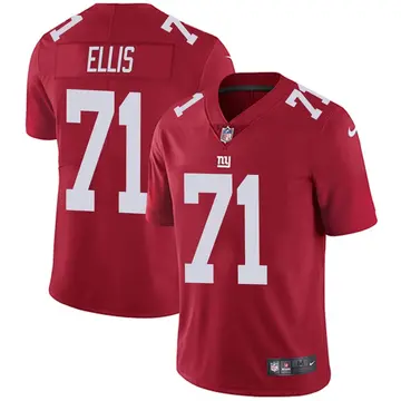 Nike Justin Ellis Men's Limited New York Giants Red Alternate Vapor Untouchable Jersey