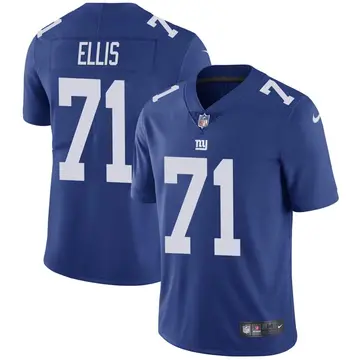Nike Justin Ellis Men's Limited New York Giants Royal Team Color Vapor Untouchable Jersey