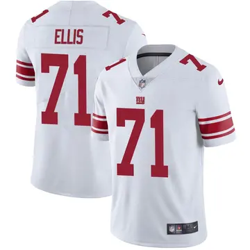 Nike Justin Ellis Men's Limited New York Giants White Vapor Untouchable Jersey