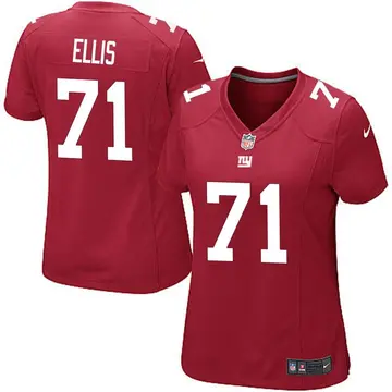 Nike Justin Ellis Women's Game New York Giants Red Alternate Jersey