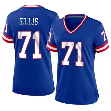 Nike Justin Ellis Women's Game New York Giants Royal Classic Jersey