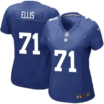 Nike Justin Ellis Women's Game New York Giants Royal Team Color Jersey