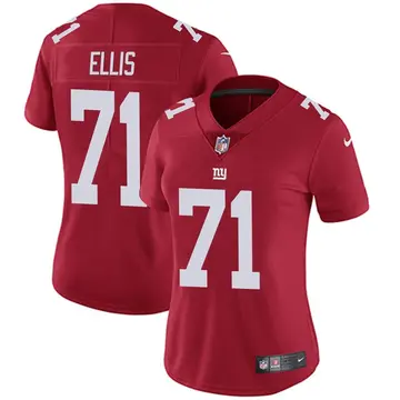 Nike Justin Ellis Women's Limited New York Giants Red Alternate Vapor Untouchable Jersey